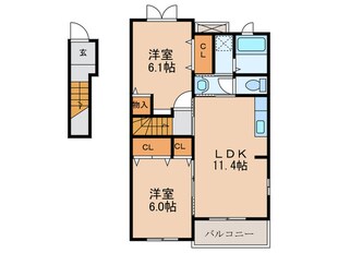 パストラーレの物件間取画像